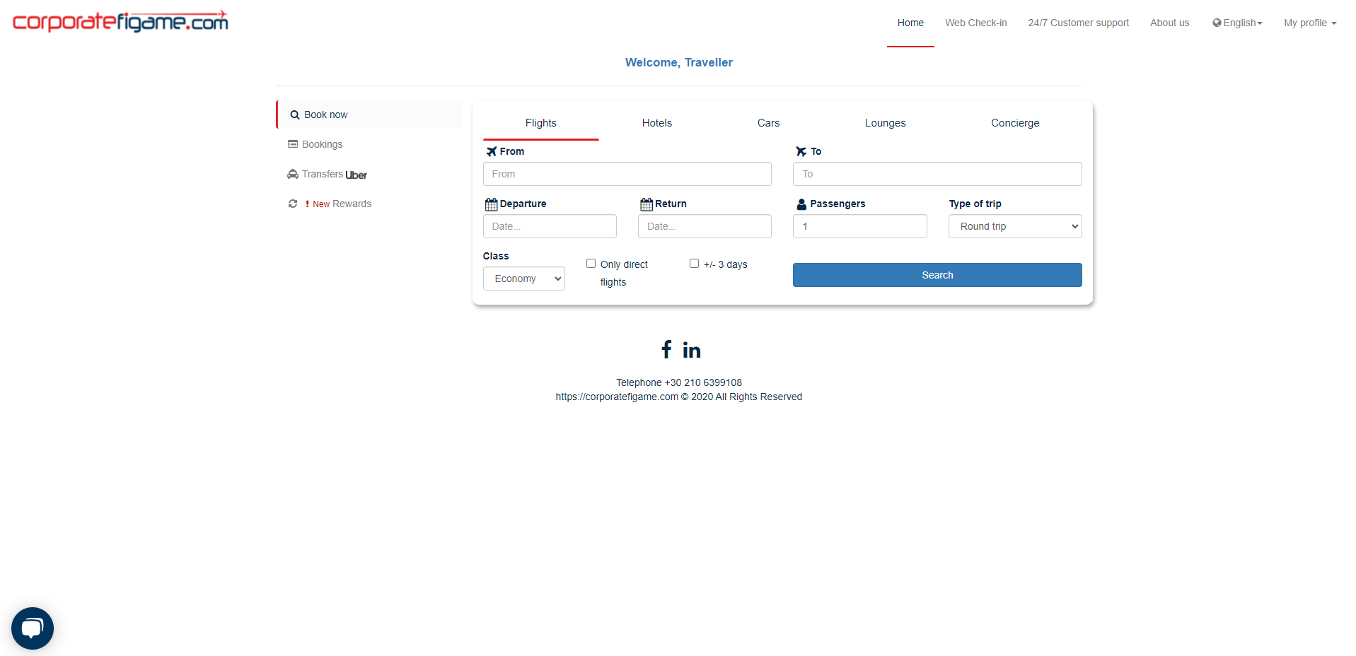 traveller's dashboard from corporatefigame.com